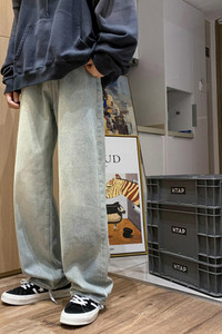 Új széles modell férfi farmer