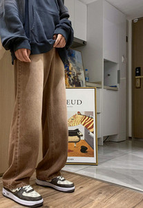 Új széles modell férfi farmer