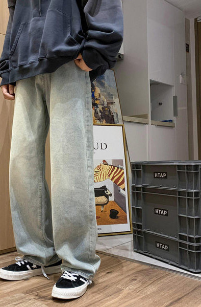 Új széles modell férfi farmer