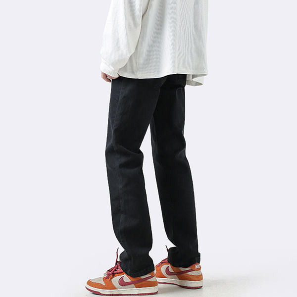 Ανδρικό casual τζιν σε μαύρο χρώμα