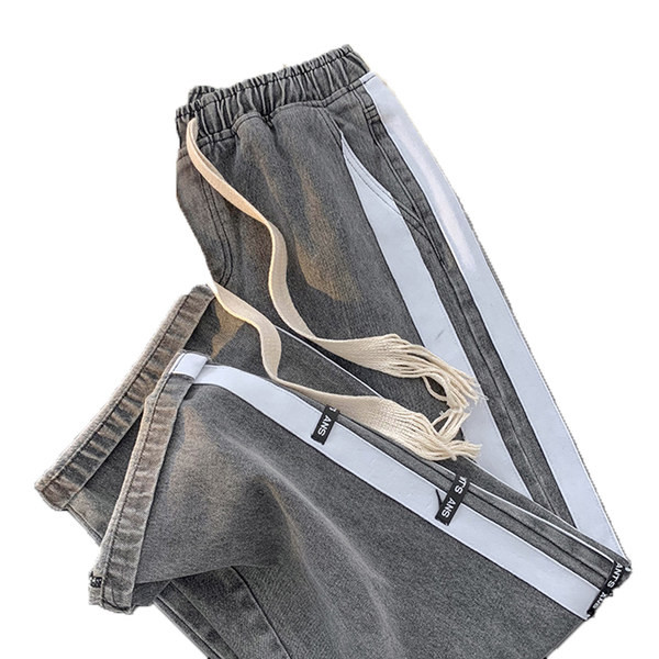 Kahes värvitoonis paeltega meeste vabaaja teksad