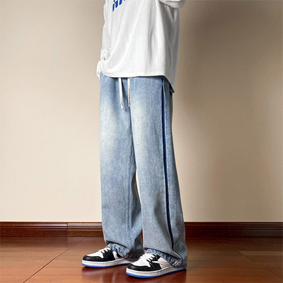 Ανδρικό Vintage τζιν με τσέπη και γραβάτες