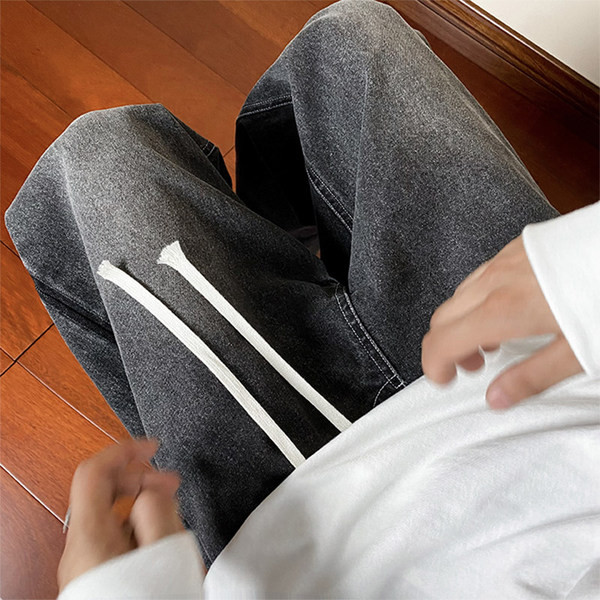 Ανδρικό Vintage τζιν με τσέπη και γραβάτες