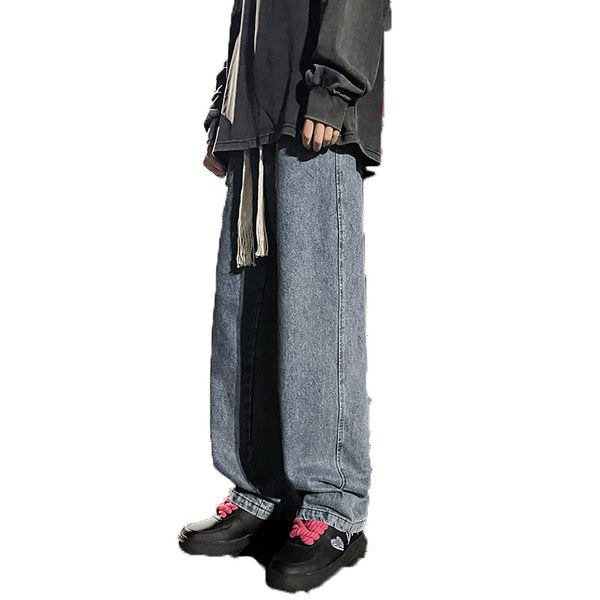 Sport férfi farmer két színben, fűzővel és zsebbel