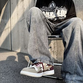 Lezser, széles szárú férfi farmernadrág, zsebbel