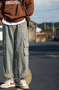 Ανδρικό casual τζιν με πλαϊνές τσέπες