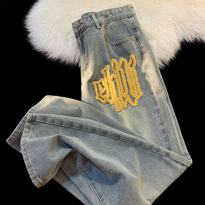 Ανδρικό casual ψηλόμεσο τζιν τσέπης