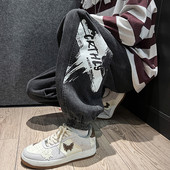 Vyriški džinsai su dviejų spalvų raštu