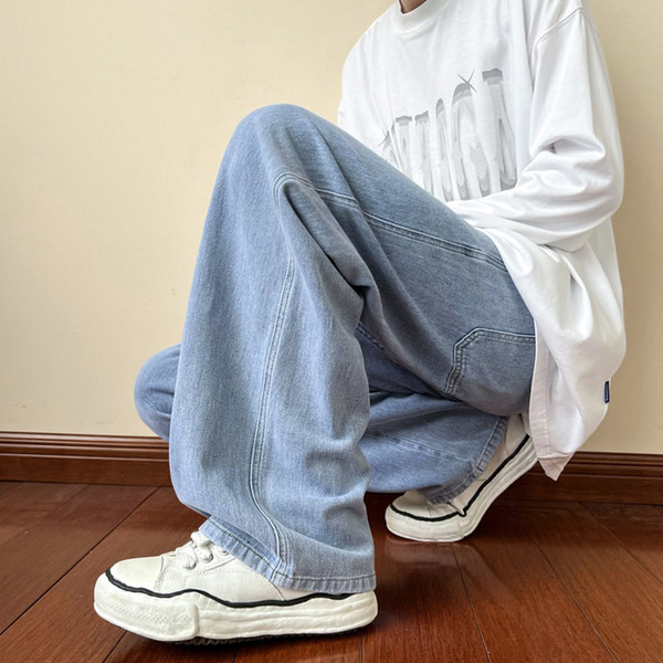 Meeste laia mudeli teksapüksid kolmes värvitoonis