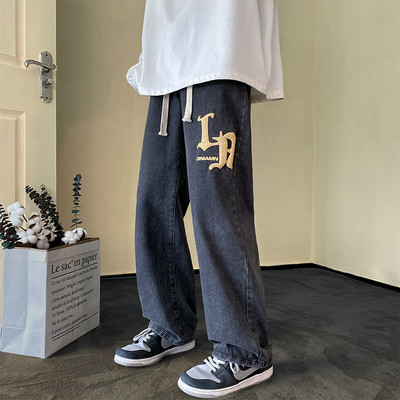 Kahes värvitoonis värvilise trükiga meeste teksad