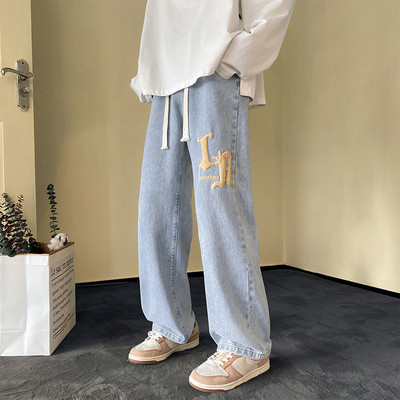 Kahes värvitoonis värvilise trükiga meeste teksad