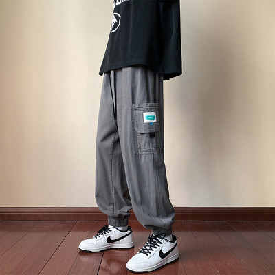 Мъжки панталони с емблема  връзки и страничен джоб