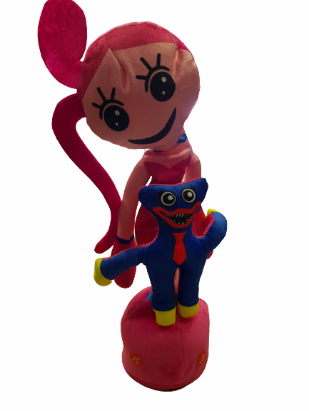 Играчка Huggy Wuggy, Mommy Long Legs, Пееща, Танцуваща, USB зареждане
