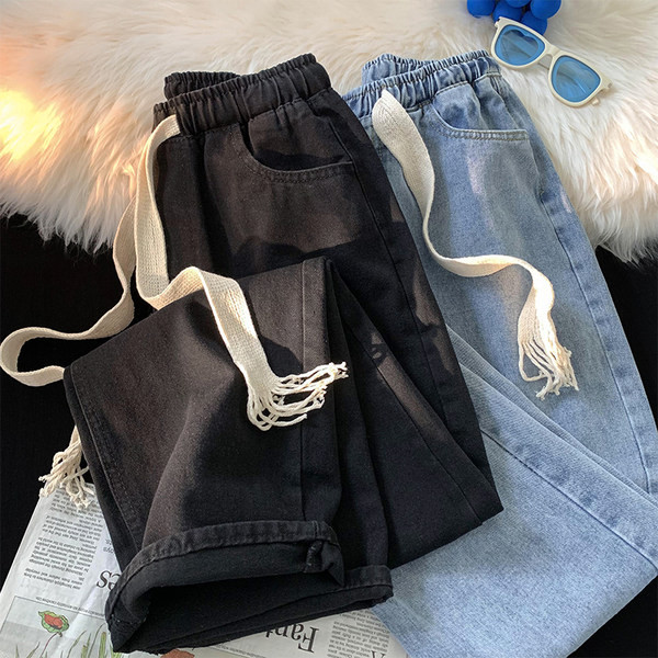 Férfi farmer fűzővel és zsebbel, két színben