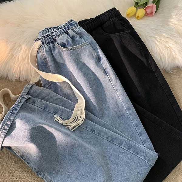 Férfi farmer fűzővel és zsebbel, két színben