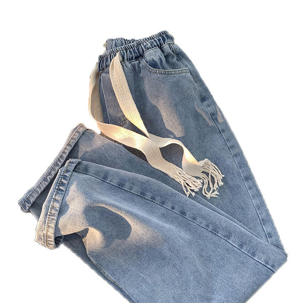 Férfi farmer fűzővel és zsebbel, két színben