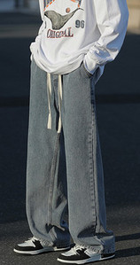 Meeste teksapükste puhas mudel paeltega heledas ja tumedas toonis