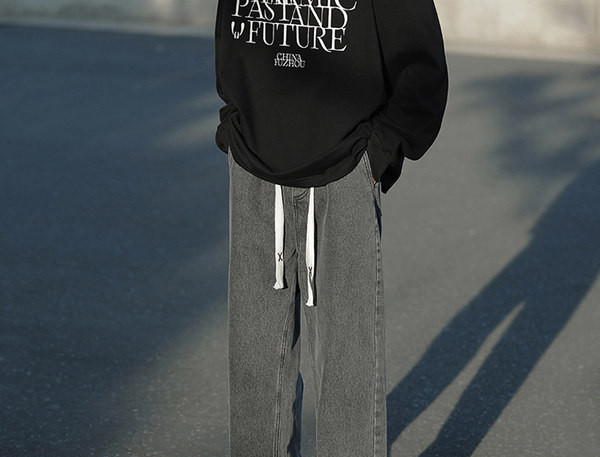 Meeste teksapükste puhas mudel paeltega heledas ja tumedas toonis