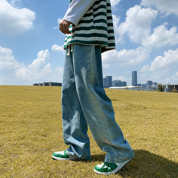 Ανδρικό τζιν casual σε τρία χρώματα