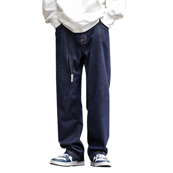 Naujo modelio vyriški džinsai su raišteliais tinkantys kasdieniam gyvenimui