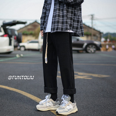 Ανδρικό casual τζιν με κορδόνια νέο μοντέλο