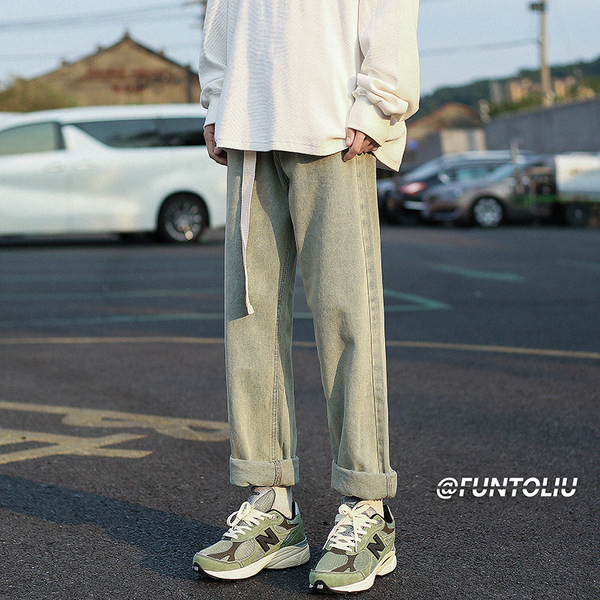 Ανδρικό casual τζιν με κορδόνια νέο μοντέλο