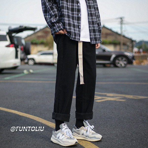 Ανδρικό casual τζιν με κορδόνια νέο μοντέλο