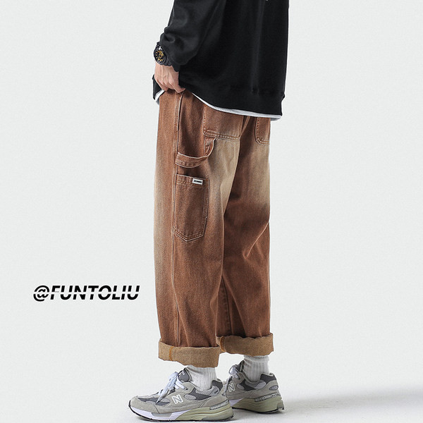 Ανδρικό τζιν με τσέπη σε τρία χρώματα