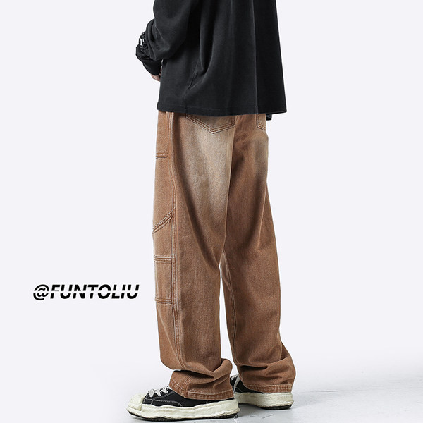 Ανδρικό τζιν ίσιο μοντέλο με τσέπη