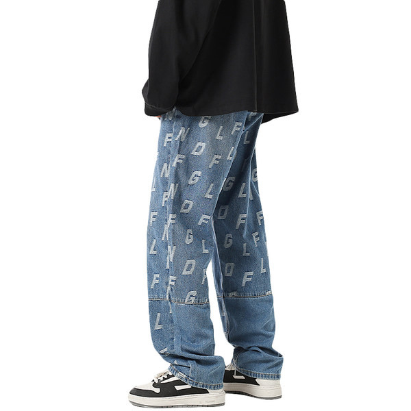 Laisvalaikio marginti džinsai vyrams