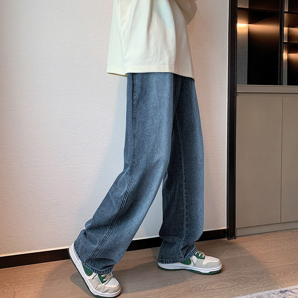 Férfi farmer magas derékkal és zsebbel