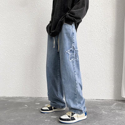 Férfi farmer zsebbel és 3D nyomtatással