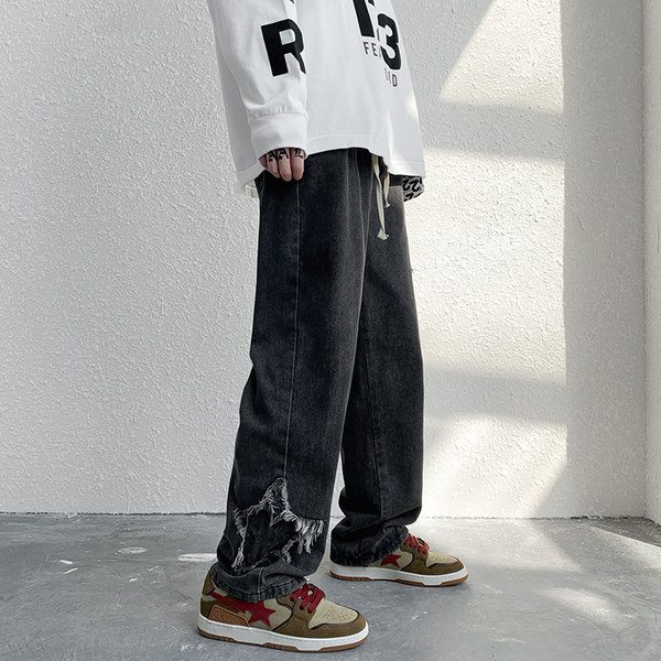 Férfi farmer zsebbel és 3D nyomtatással