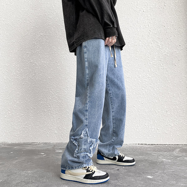 Férfi farmer zsebbel és 3D nyomtatással