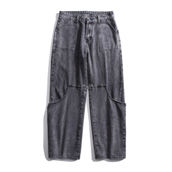 Meeste vabaaja õmblustega teksad