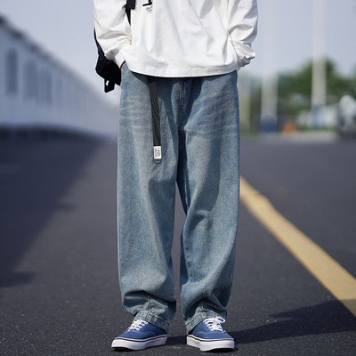 Férfi farmer fűzős széles modell