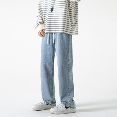 Paprasti vyriški džinsai su raišteliais