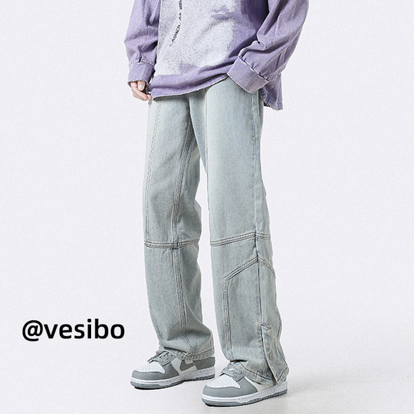 Ανδρικό τζιν με κουμπιά σε διάφορα χρώματα