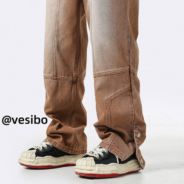 Ανδρικό τζιν με κουμπιά σε διάφορα χρώματα