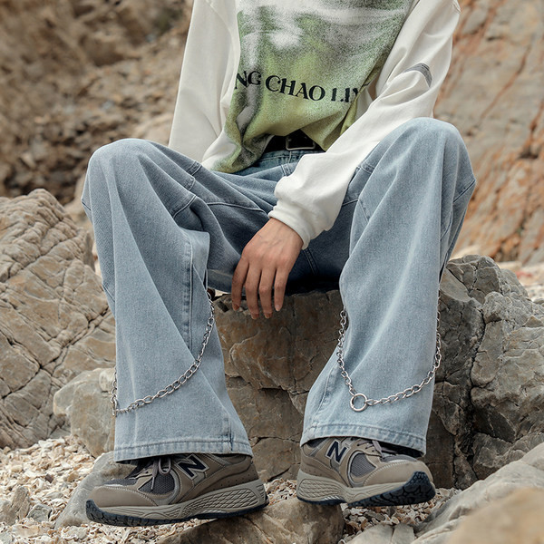 Tasku ja kaunistusega meeste vabaaja teksad