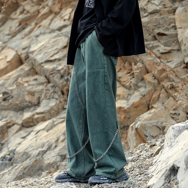 Tasku ja kaunistusega meeste vabaaja teksad