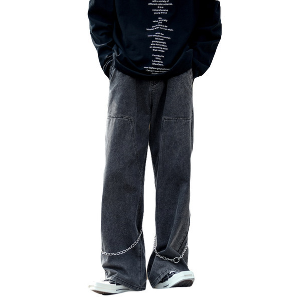 Tasku ja kaunistusega meeste vabaaja teksad