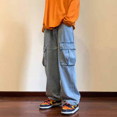 Alkalmi férfi farmernadrág zsebbel, három színben