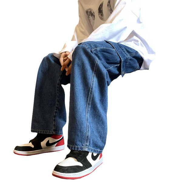 Alkalmi férfi farmernadrág zsebbel, három színben