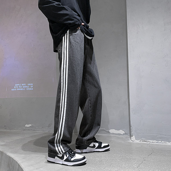 Laisvalaikiai vyriški kelių spalvų džinsai su vamzdeliais