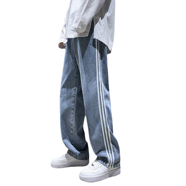 Laisvalaikiai vyriški kelių spalvų džinsai su vamzdeliais