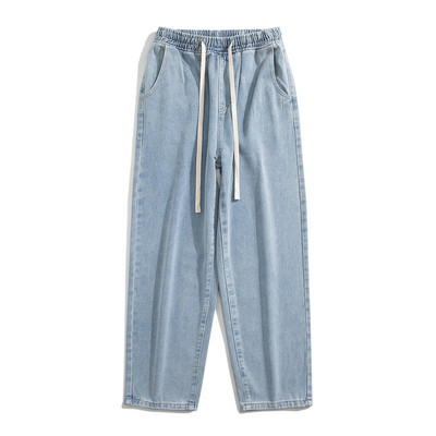 Ανδρικό casual τζιν με τσέπη και κορδόνια