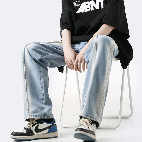 Ανδρικό τζιν casual σε δύο χρώματα