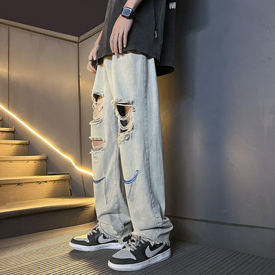 Rebitud motiividega meeste vabaaja teksad