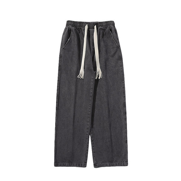 Férfi farmer elasztikus derékpánttal és fűzővel